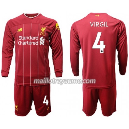 Tenue Enfant Liverpool Virgil van Dijk 4 Domicile 2019/20 ML (+ Short) Tenue Enfant Liverpool Virgil van Dijk 4 Domicile 2019/20 ML (+ Short)